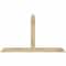 Ekena Millwork Portland Rough Sawn Timber Gable Bracket, Douglas Fir, 60"W x 35"H x 2"D x 4"F, 14/12 Pitch GBW060X35X0204POR00RDF - alternate 1